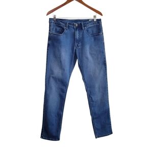 Buffalo David Bitton Jeans Men's 32x30 Blue Adam Slim Straight Stretch Denim